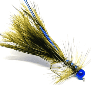 Blue Flash Damsel Fly Metallic Bead Per Dozen