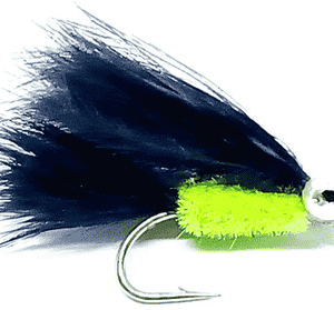Cats Whisker Fly Black & Green Per Dozen