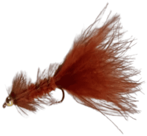 Gold Head Brown Wooly Bugger